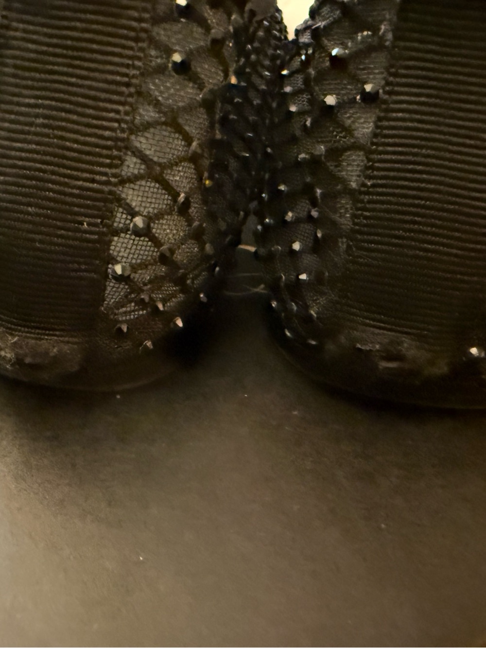 J. Crew Black Mesh Beaded Ballet Flats - Picture 9 of 9